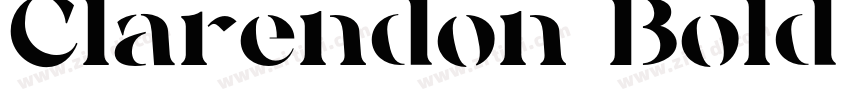 Clarendon Bold polic字体转换